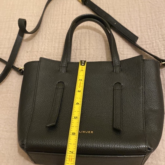LINJER THE LANA BLACK LEATHER BAG . EUC - Picture 13 of 15